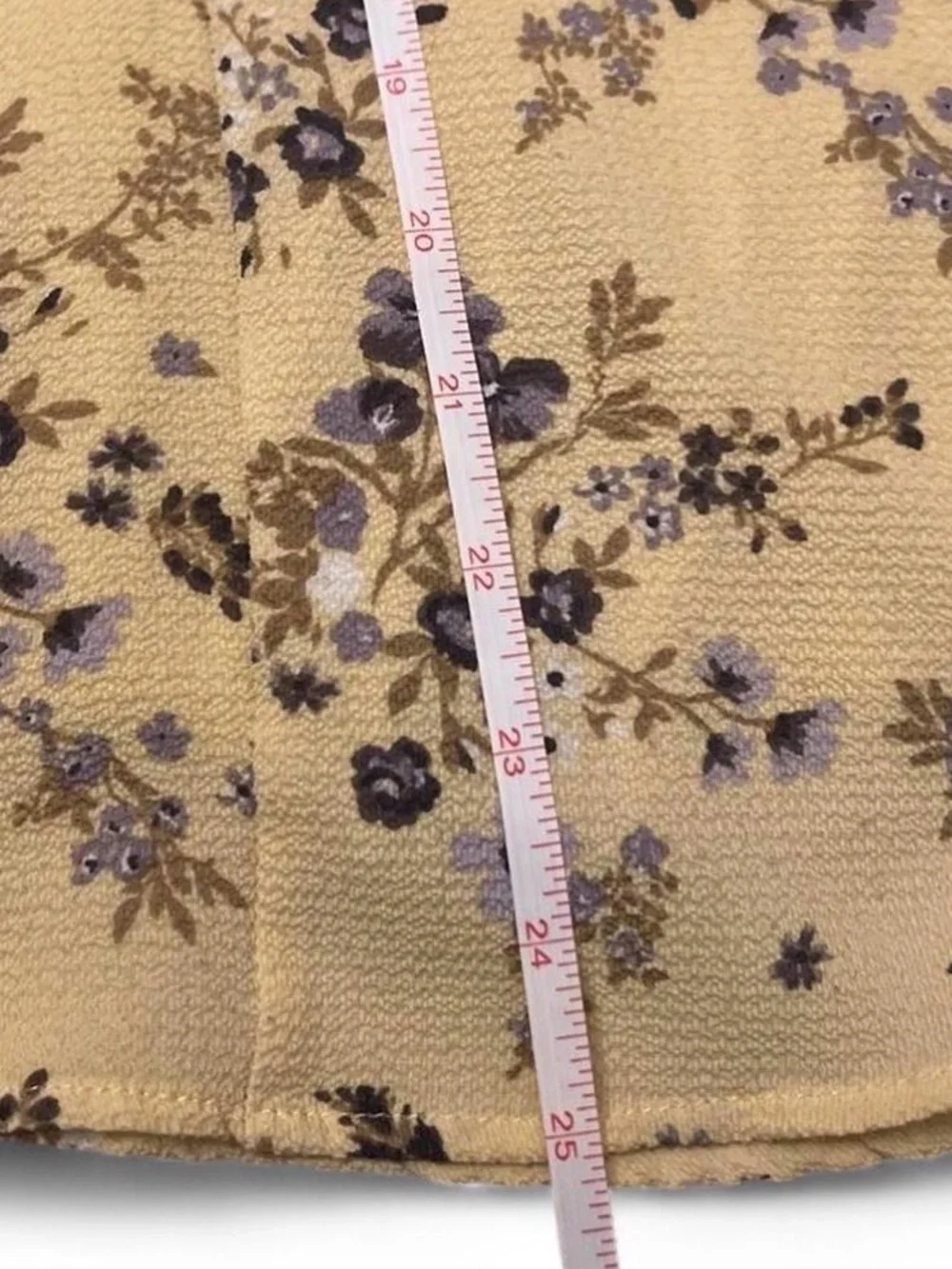 Knitworks Women’s XS Cottagecore Yellow and Purple Floral Fit-and-Flare Dress